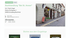 Desktop Screenshot of buchhandlung-bei-st-annen.de