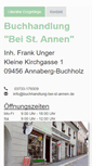Mobile Screenshot of buchhandlung-bei-st-annen.de