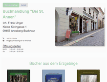 Tablet Screenshot of buchhandlung-bei-st-annen.de